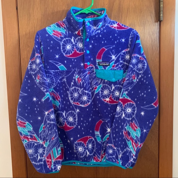 Patagonia Jackets & Blazers - Patagonia Harvest Moon Blue Synchilla Snap-T Small